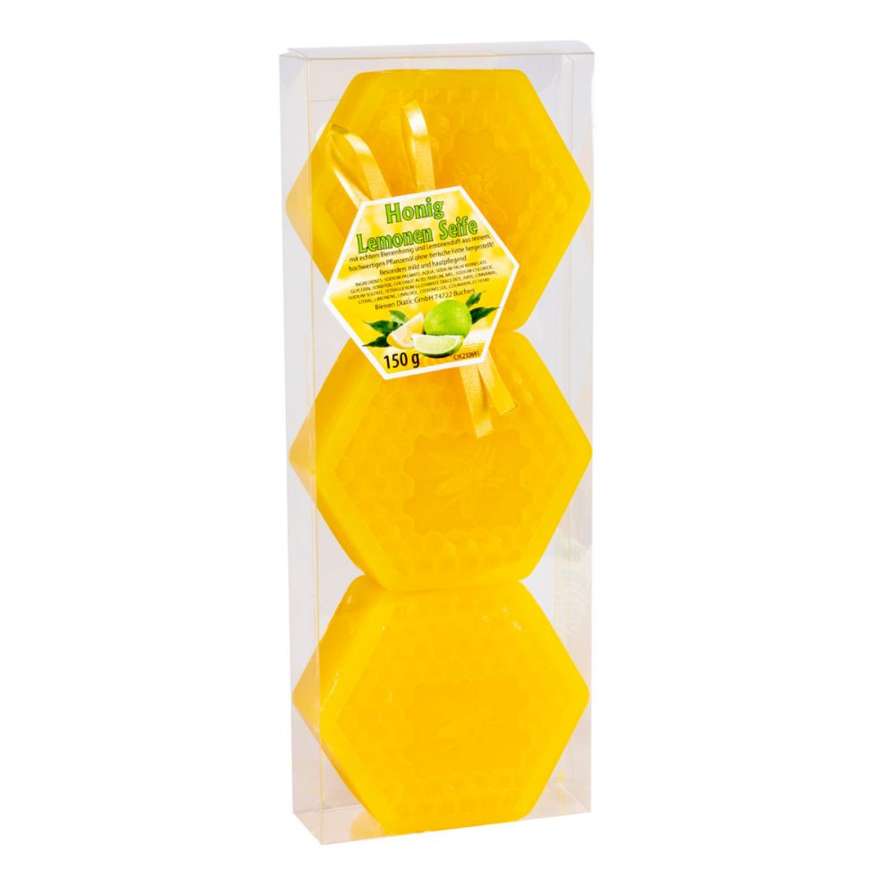 Honig-Lemonen-Wabenseife, 3er Geschenk-Packung