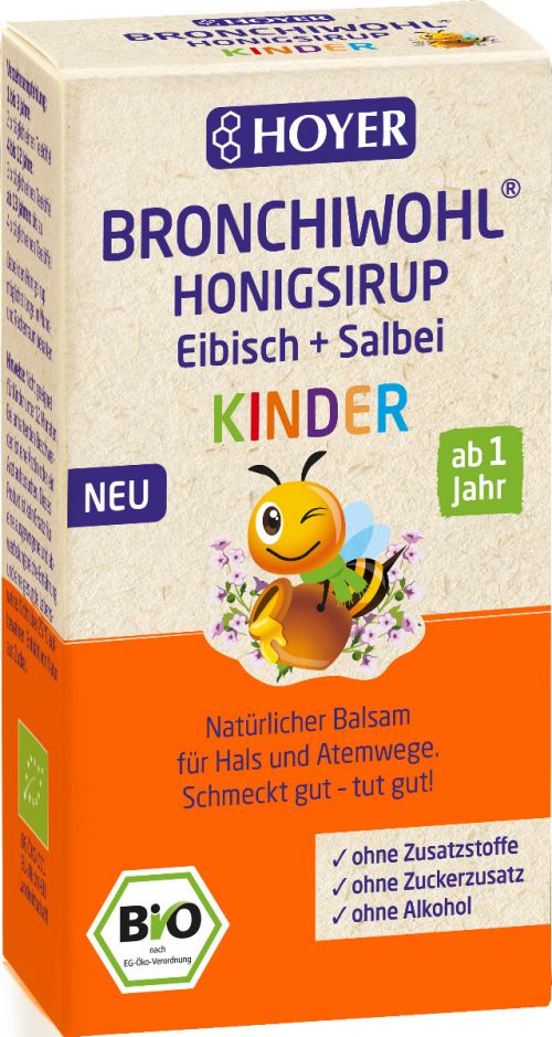 Bronchiwohl® Kinder Honigsirup Eibisch + Salbei