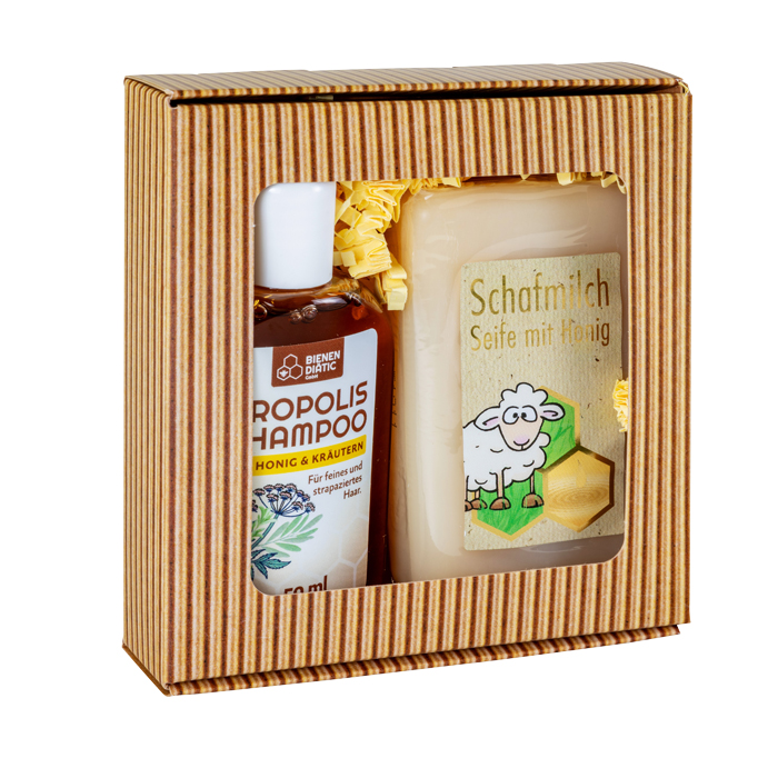 Geschenkset Schafmilchseife/Shampoo