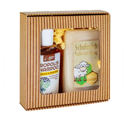 Geschenkset Schafmilchseife/Shampoo