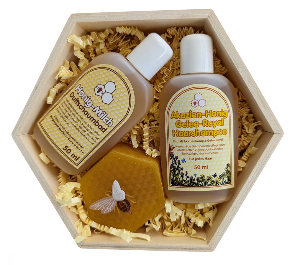 Geschenk Set Wabe Honig Komplett