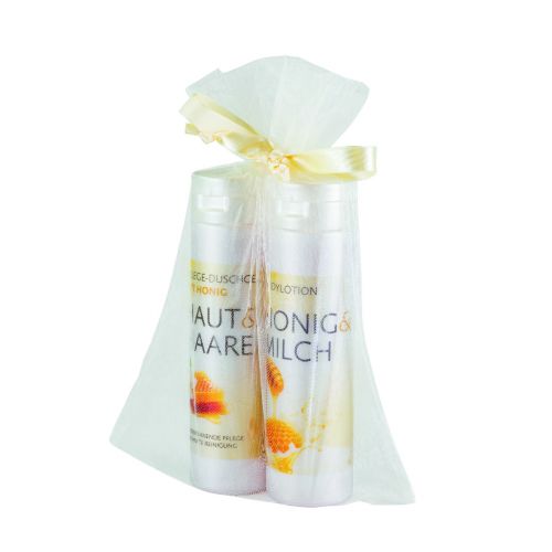 Geschenkset Honig-Milch-Körperlotion / Duschgel