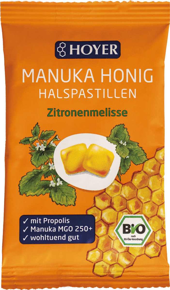 Manukahonig Halspastillen BIO 30 g
